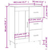 vidaXL Aparador 69,5x34x90 cm derivados de madeira cor carvalho fumado
