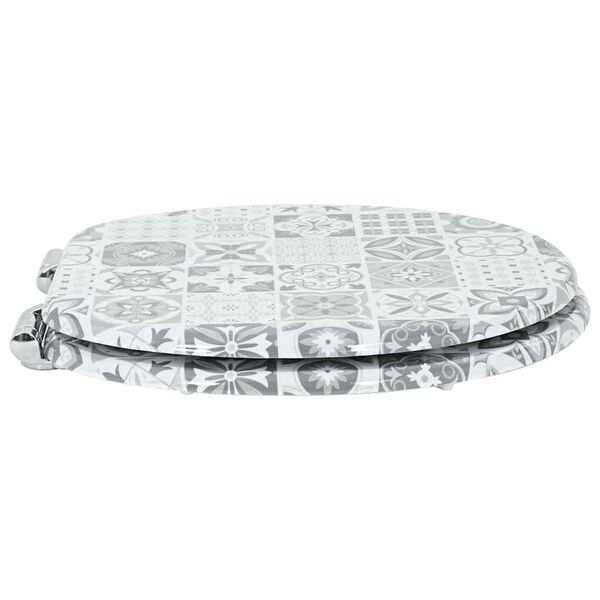 vidaXL Assento de Sanit&aacute;rio com Fechamento Suave 44 x 38 cm