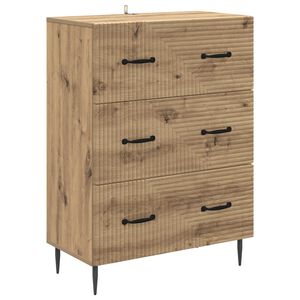 vidaXL Gabinete de Gavetas Carvalho Arttisan 66 x 34,5 x 89,5 cm