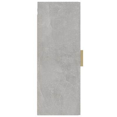 vidaXL Armário de parede suspenso 34,5x34x90 cm cinzento cimento