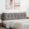 vidaXL Travesseiro para Costas Cinzento-acastanhado 180 x 24 x 50 cm