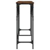 vidaXL Mesa consola 180x29x75 cm derivados de madeira carvalho fumado