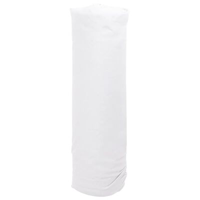 vidaXL Membrana de geotêxtil 1x10 m fibra de poliéster branco