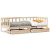 vidaXL Sof&aacute;-cama com gavetas 90x190 cm madeira de pinho maci&ccedil;a