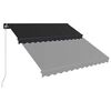 vidaXL Toldo retr&aacute;til manual 350x250 cm antracite