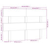 vidaXL Cabeceira de cama 124x3x81 cm pinho maci&ccedil;o