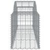 vidaXL Cestos gabião arqueados 20pcs 200x50x60/80 cm ferro galvanizado
