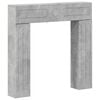 vidaXL Moldura de Lareira Cinzento Cimento 102 x 18 x 100,5 cm