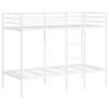 vidaXL Beliche sem colch&atilde;o 100x190 cm a&ccedil;o branco