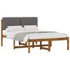 vidaXL Estrutura de Cama com Cabeceira Estofada