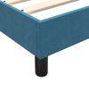 vidaXL Box Cama de Molas sem Colchão Azul Escuro 100x210 cm Veludo
