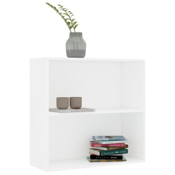 vidaXL Estante 80x30x76,5 cm derivados de madeira branco