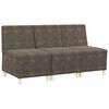 vidaXL Unidade de Sof&aacute; Modular Sem Bra&ccedil;os 3 unid. Cinza Escuro