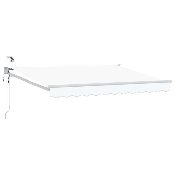 vidaXL Toldo Retr&aacute;til El&eacute;trico Branco 3 x 2,5 m