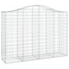 vidaXL Cestos gabi&atilde;o arqueados 6pcs 200x50x140/160cm ferro galvanizado