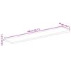 vidaXL Tampo de mesa retangular 140x50x3,8 cm mangueira &aacute;spera maci&ccedil;a