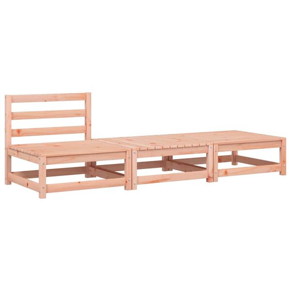 vidaXL Sof&aacute; sem apoio de bra&ccedil;os p/ jardim c/ almofad&otilde;es/apoios de p&eacute;s