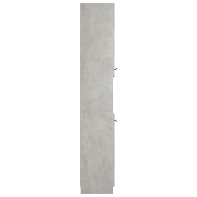 vidaXL Armário casa de banho 32x34x188,5 cm madeira cinza cimento