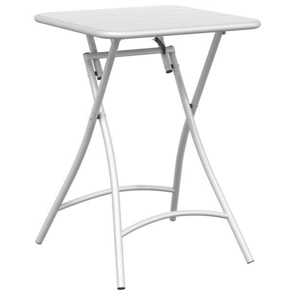 vidaXL Mesa de esplanada Branco 55 x 55 x 72,5 cm