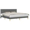 vidaXL Estrutura da Cama Cinzento-Escuro 180 x 200 cm Tecido