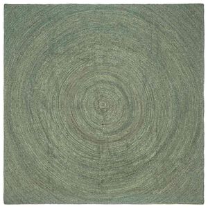 vidaXL Tapetes de &aacute;rea Verde-Azeitona 200 x 200 cm Juta