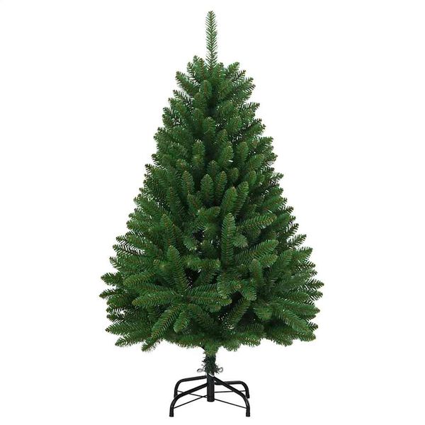 vidaXL &Aacute;rvore de Natal artificial articulada com suporte 120 cm verde