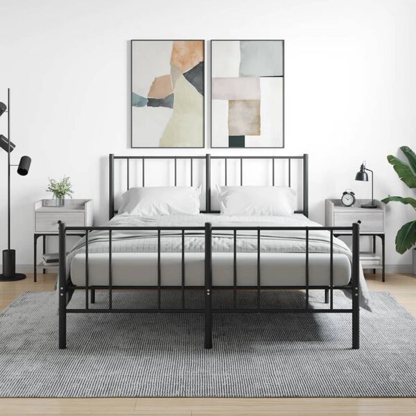 vidaXL Mesas cabeceira 2pcs 40,5x31x60 deriv. madeira cinza sonoma