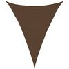 vidaXL Para-sol estilo vela 160 g/m&sup2; 3x4x4m PEAD castanho