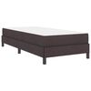 vidaXL Cama Box com colch&atilde;o Marrom Escuro 100 x 200 cm tecido