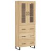 vidaXL Arm&aacute;rio alto 69,5x34x180 cm derivados de madeira cor sonoma