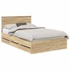 vidaXL Estrutura da Cama com gaveta Carvalho Sonoma 120 x 190 cm