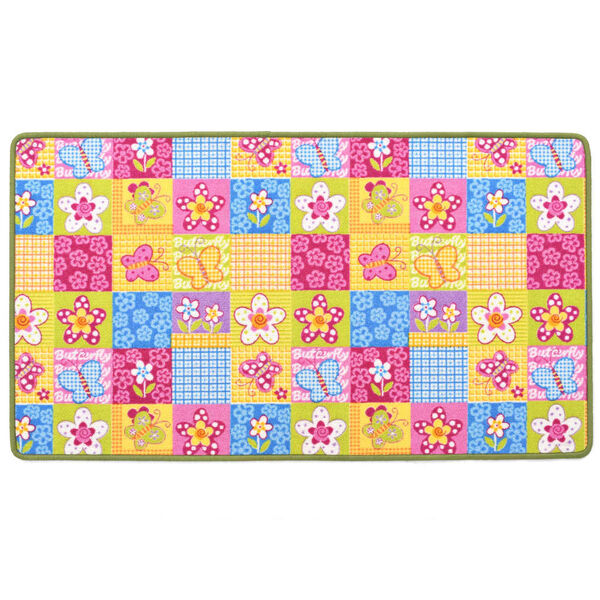 vidaXL Tapete de atividades com padr&atilde;o de borboletas 67x120 cm