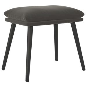 vidaXL Apoio de p&eacute;s 45x29,5x35 cm veludo cinzento-escuro