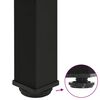vidaXL P&eacute;s para mesa de bar 4 pe&ccedil;as, preto, 110-112 cm, a&ccedil;o