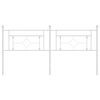 vidaXL Cabeceira de substitui&ccedil;&atilde;o 180 cm metal branco