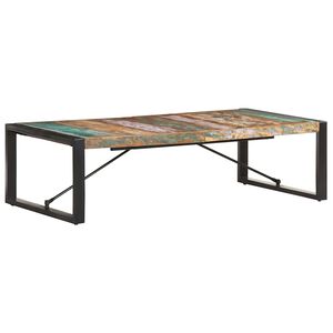 vidaXL Mesa de centro 140x70x40 cm madeira recuperada maci&ccedil;a
