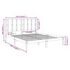 vidaXL Estrutura de cama 160x200 cm madeira de pinho maciça branco