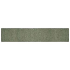vidaXL Tapetes de &aacute;rea Verde-Azeitona 60 x 400 cm Juta