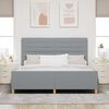 vidaXL Estrutura da Cama Cinzento-claro 180 x 200 cm tecido