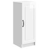 vidaXL Buffet Branco Brilhante 33 x 34,5 x 87 cm Derivados de Madeira