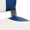 vidaXL Conjunto de 1 assento barco dobr&aacute;vel 41x36x48 cm azul e branco