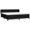 vidaXL Cama com molas/colch&atilde;o 200x200 cm tecido preto