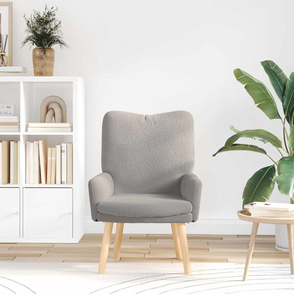 vidaXL poltrona Cinzento-claro 63 x 67 x 94 cm