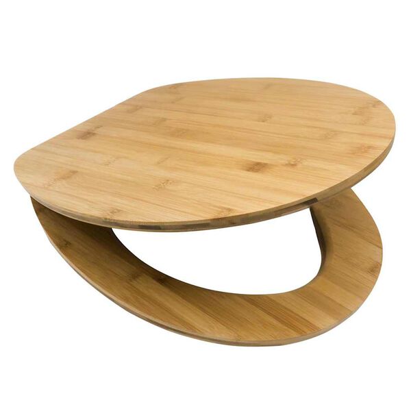 RIDDER Assento de sanita Tampa com fecho suave bambu natural