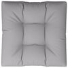 vidaXL Almofad&atilde;o para sof&aacute; de paletes 80x80x12 cm tecido cinza