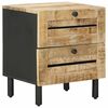 vidaXL Mesa-de-cabeceira Natural 40 x 33 x 46 cm