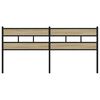 vidaXL Cabeceira de cama 180cm derivados madeira/ferro carvalho sonoma