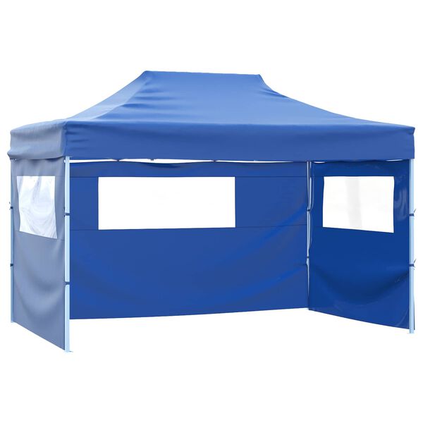 vidaXL Tenda de Festa Azul 291 x 431 x 315 cm Tecido Oxford