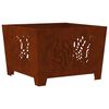vidaXL Fire Pit Castanho 60 x 60 x 40 cm A&ccedil;o corten