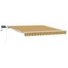 vidaXL Toldo retr&aacute;til Multicolor 350 x 250 cm Tecido e Alum&iacute;nio